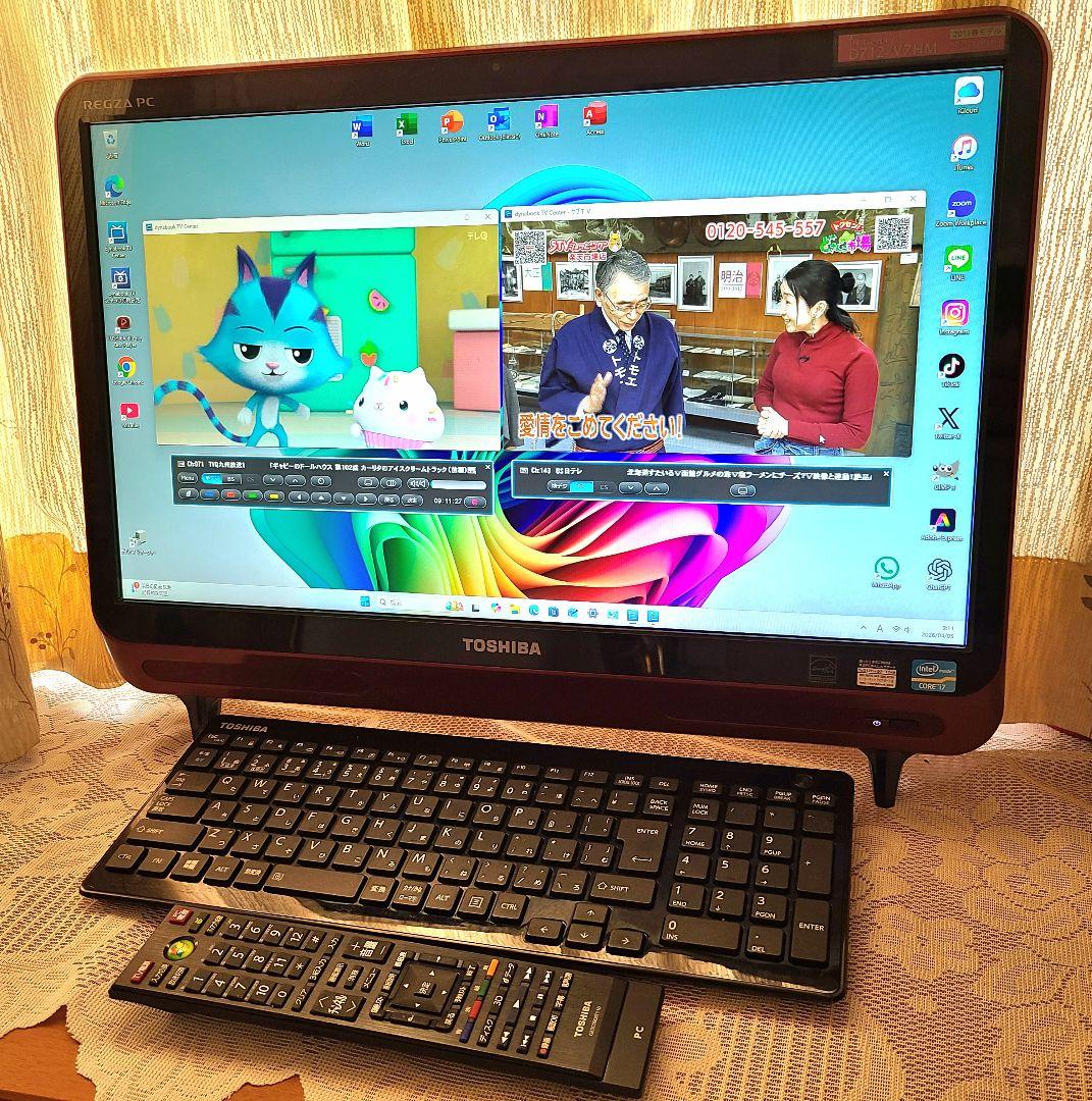 東芝TVPC BSCS地上波 i7 SSD512GB 16GB W11 25H2