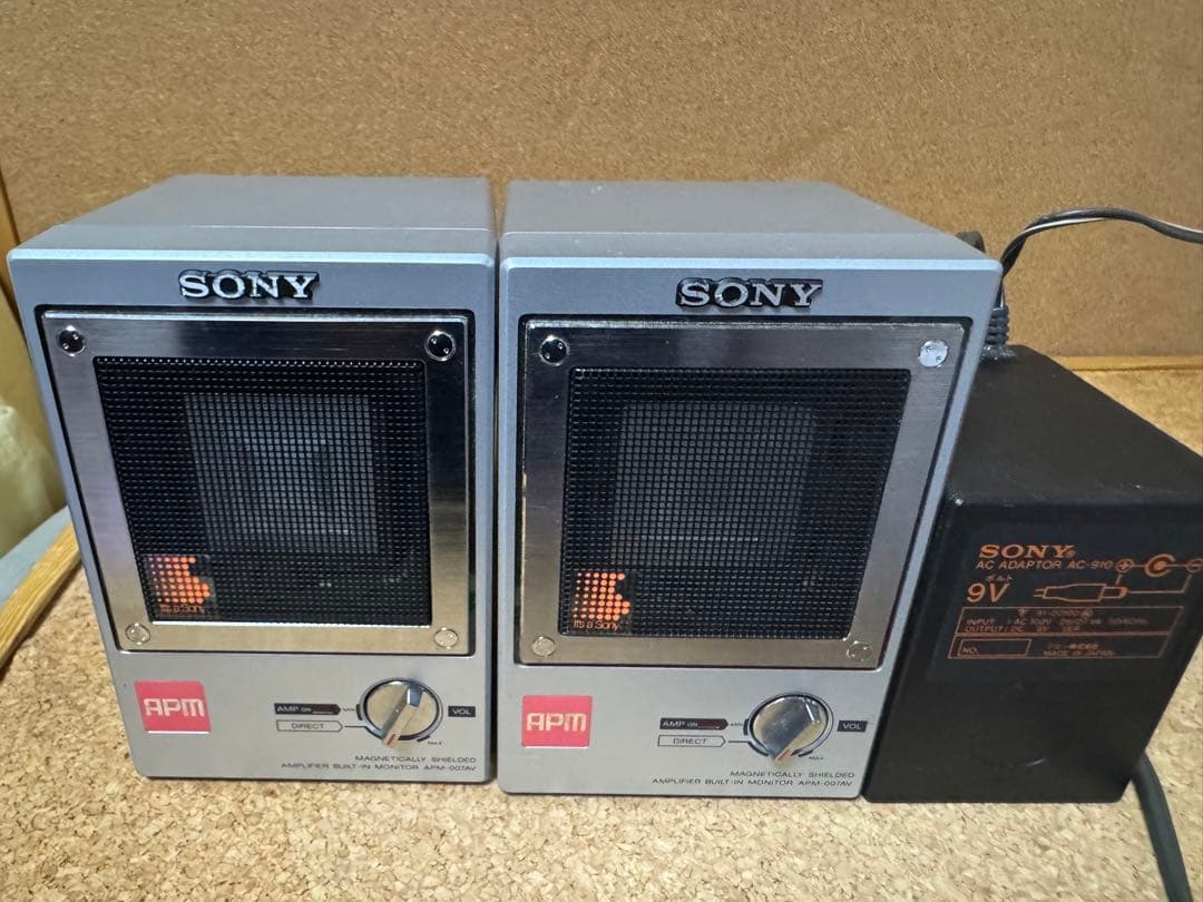 SONY ヴィンテージスピーカー APM-007AV 動作品　80s 昭和レトロ