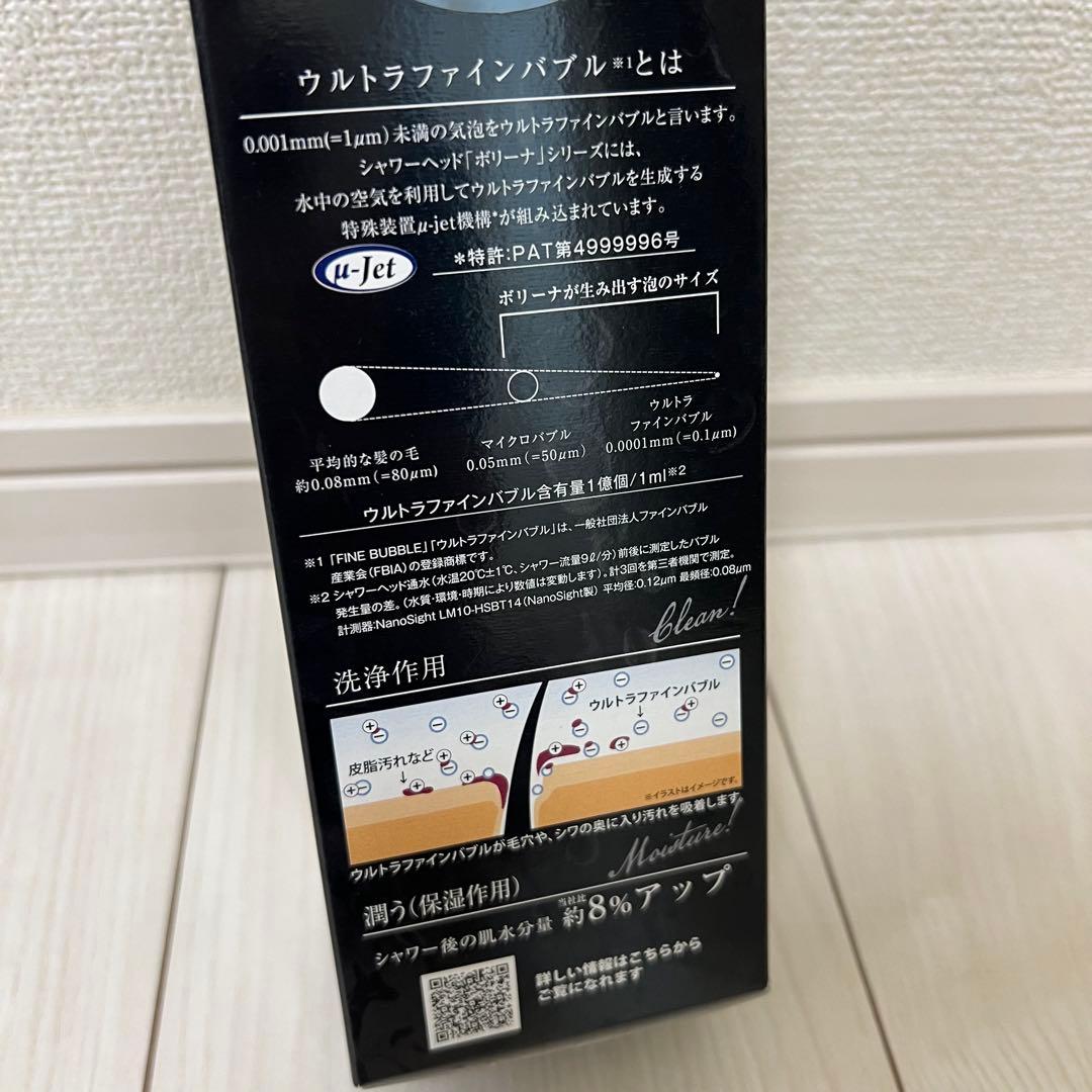 【水通しのみ】Bollina Wide Plus シャワーヘッド、シルバー