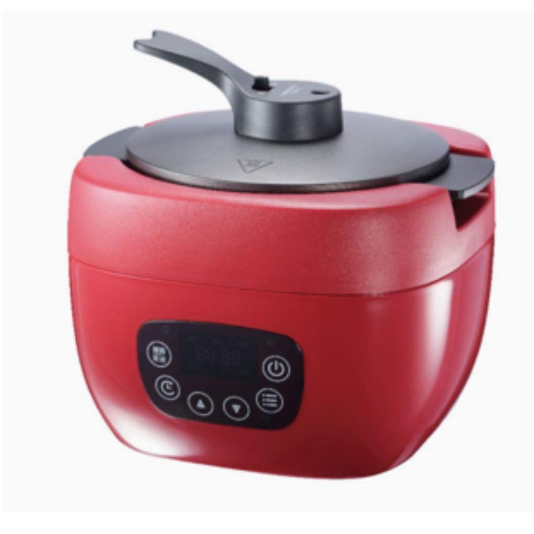 新品 ヒロ・コーポレーション 多機能調理炊飯器 レッド