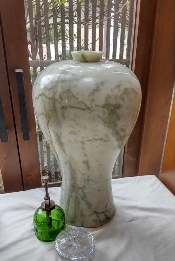 【高麗大理石壺 】花瓶 花器 フラワーベース