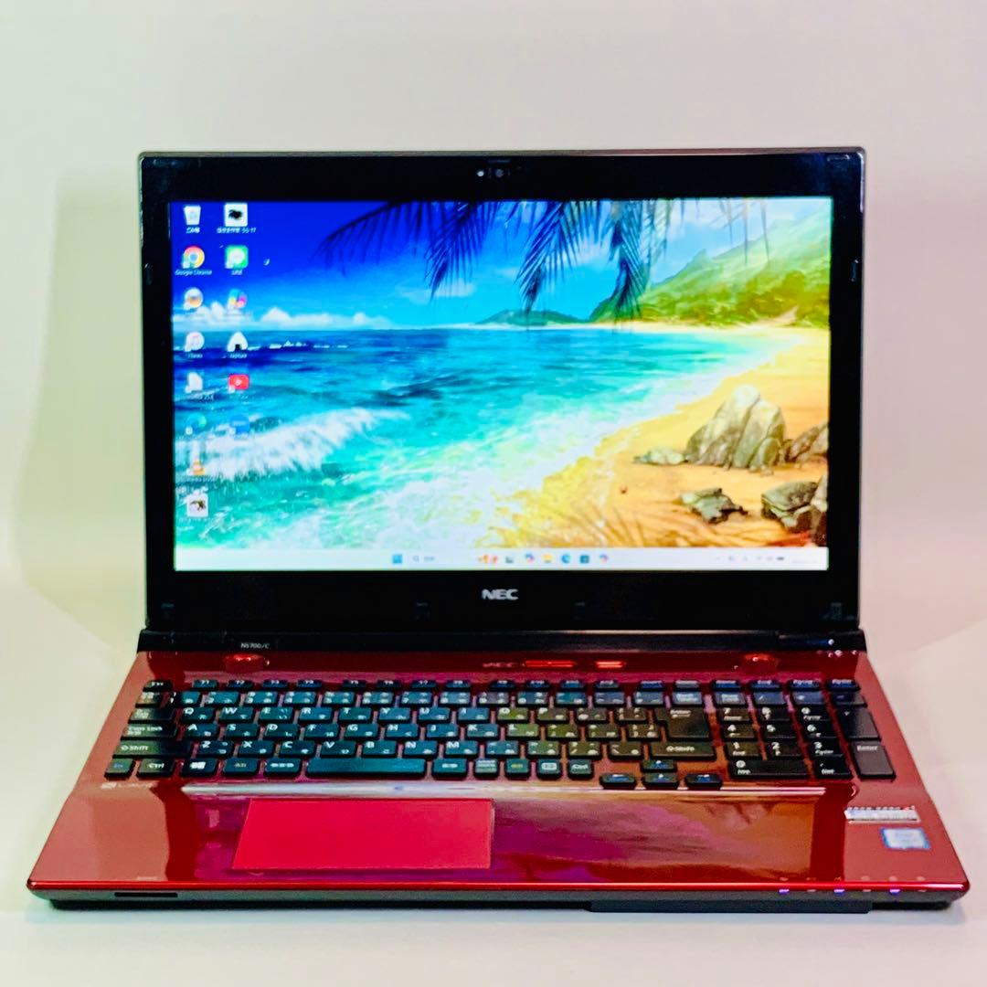 Core i7✨6世代✨SSD1TB✨16GB✨オフィス✨赤✨ノートパソコン