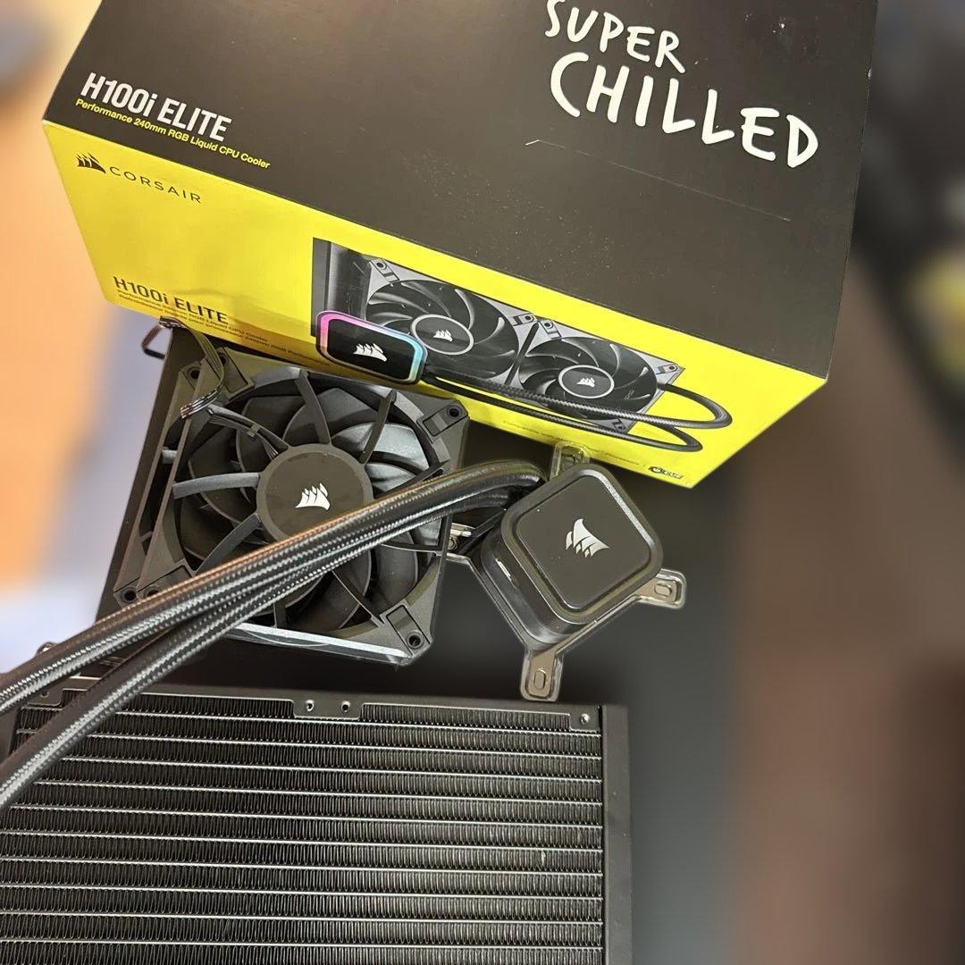 CORSAIR H100i ELITE 水冷CPUクーラー ほぼ未使用品