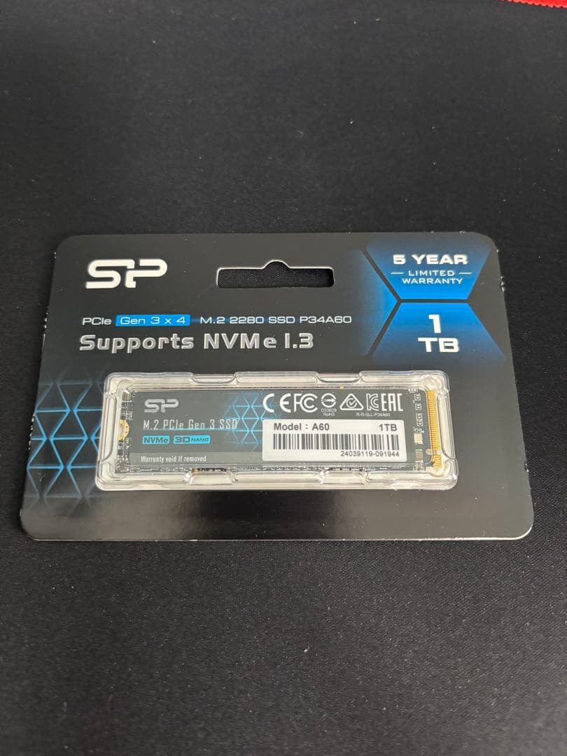 【セット】Ryzen 5 7600x & M2 SSD 1TB
