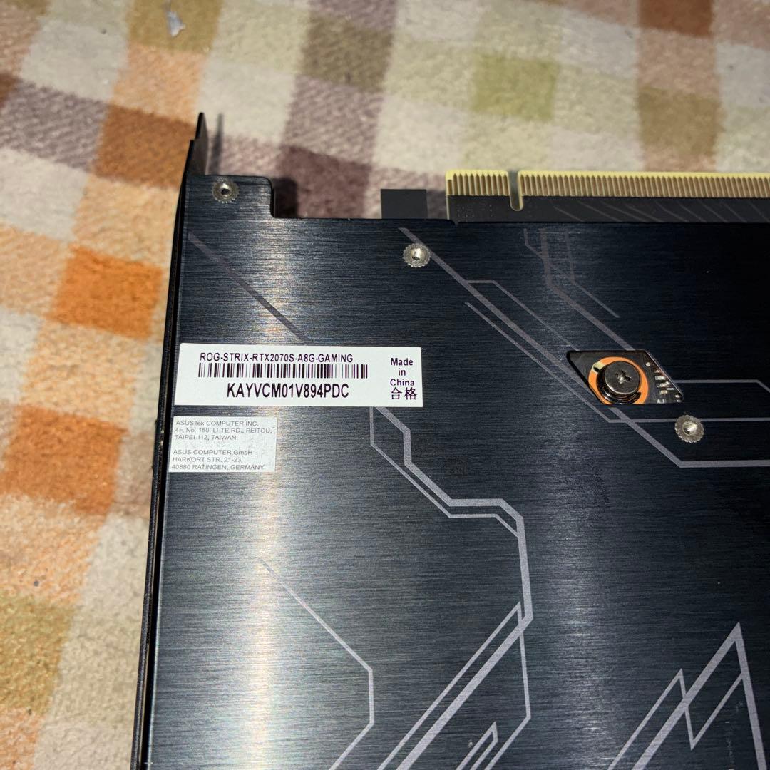 美品！ASUS ROG STRIXGEFORCE RTX 2070 SUPER