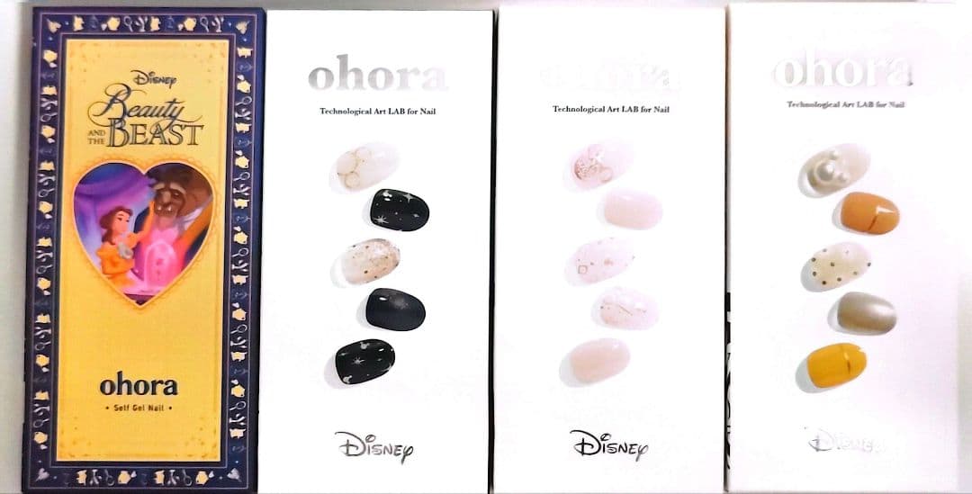 ディズニー ohora セミキュアネイルシールセット Disney 美女と野獣