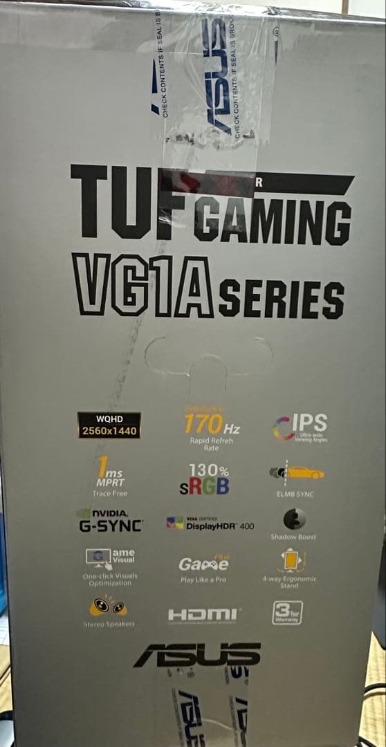 ASUS TUF GAMING VG27AQL1A 27インチモニター