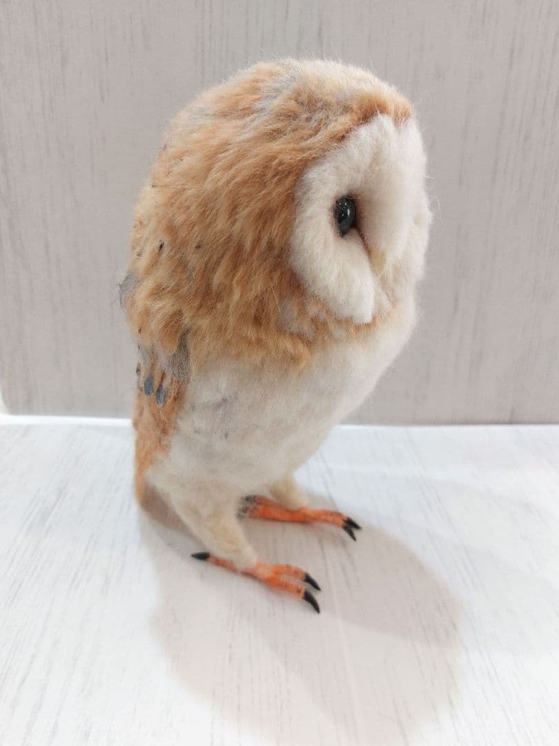 羊毛フェルト　メンフクロウ