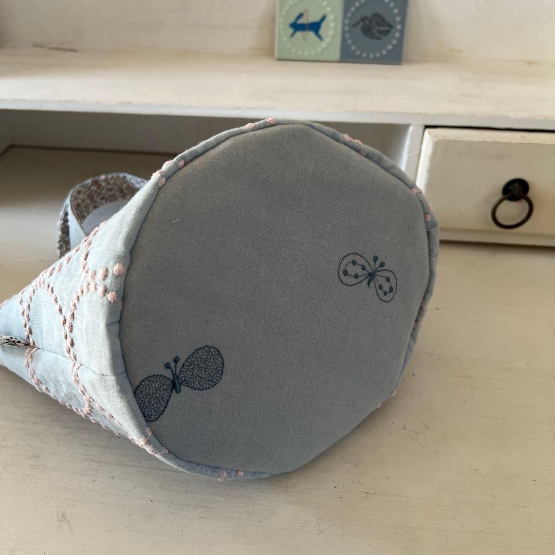 ♡handmade♡ ミナペルホネン　　　底がまぁるいバケツバッグ