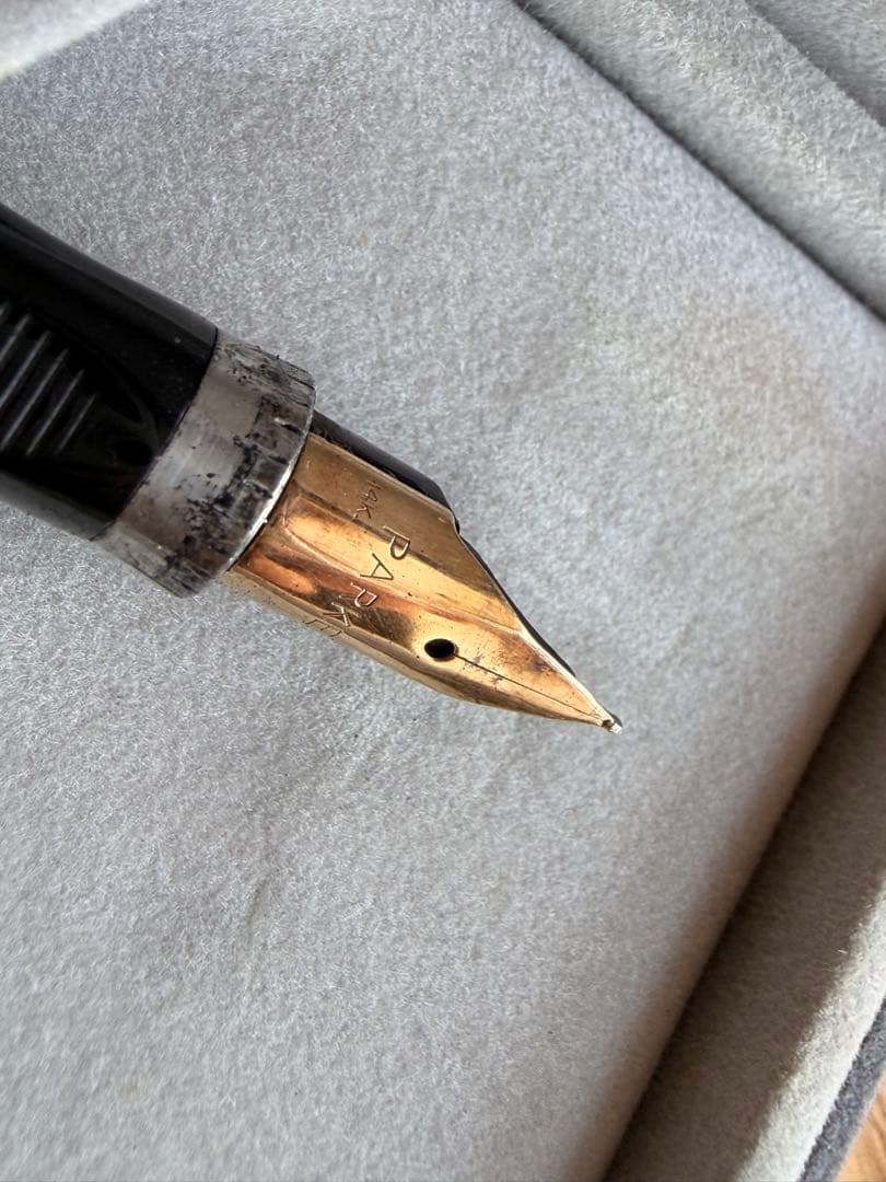 PARKER パーカー 万年筆 14K ペン先XF ゴールド 金張り フランス製