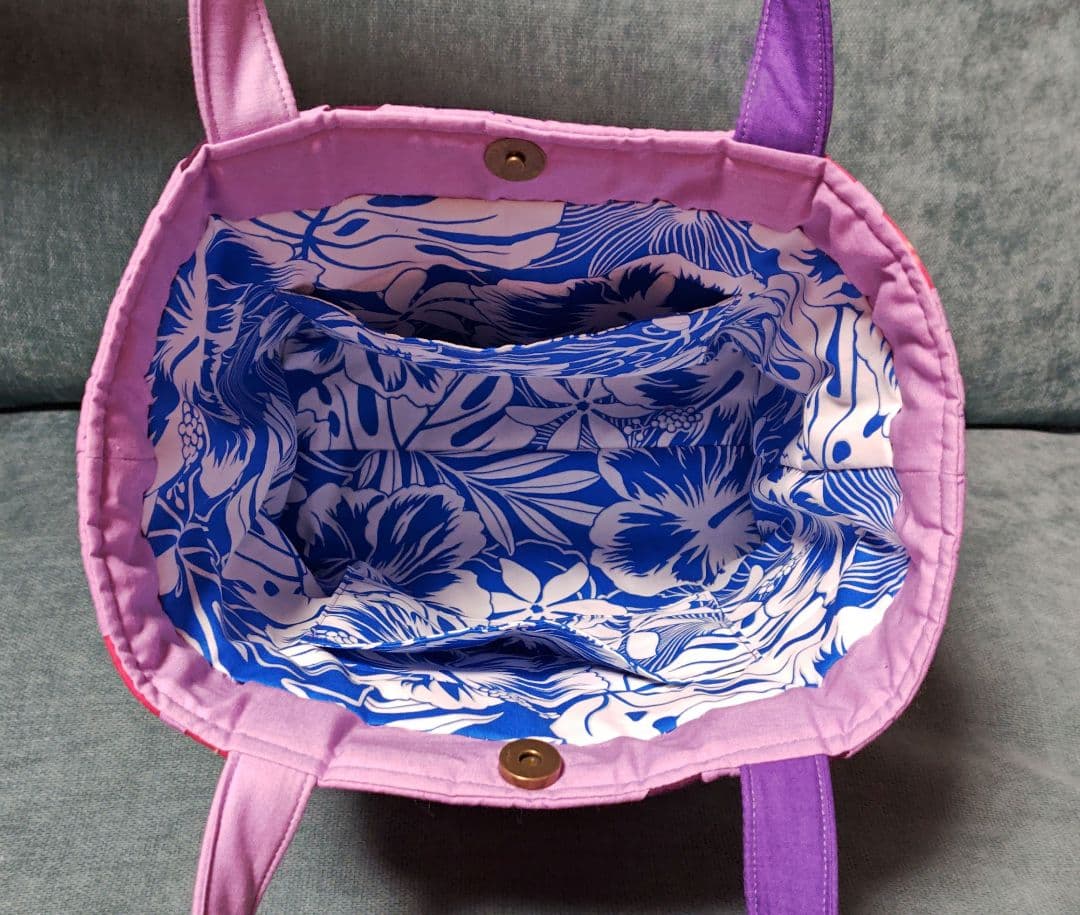 ハンドメイド ハワイアンキルトバッグ