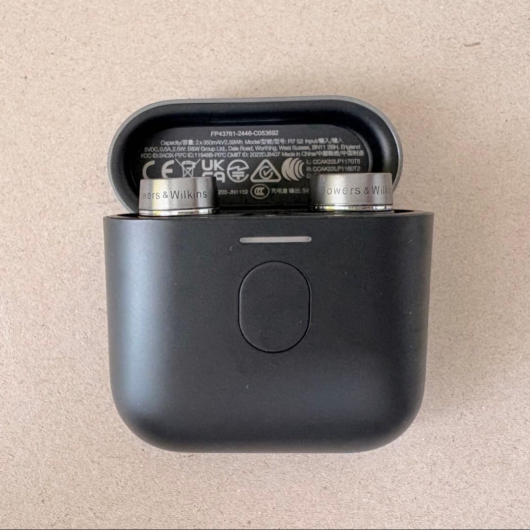 【極美品】Bowers&Wilkins Pi7S2 ブラック ワイヤレスイヤホン