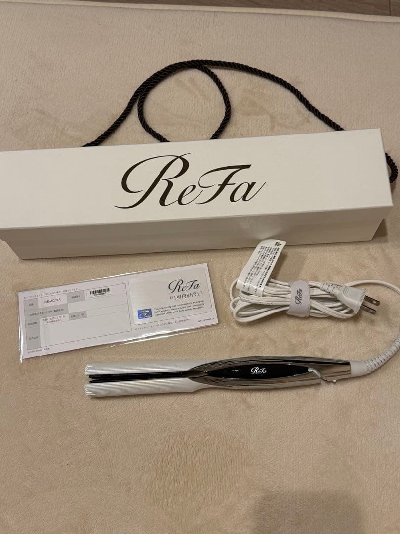ReFa ストレートヘアアイロン ホワイト/シルバー