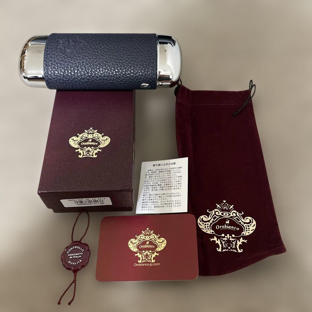 新品・未使用品 ★Orobianco オロビアンコ メガネケース NAVY