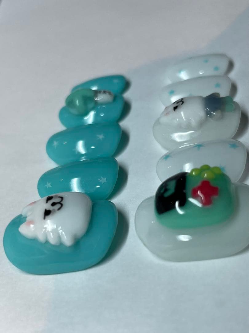 ネイルチップ・付け爪 blue
