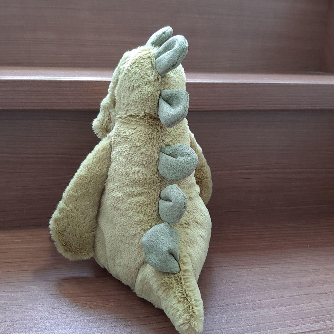 きょうりゅう　ぬいぐるみ　緑色　ピンク　30cm