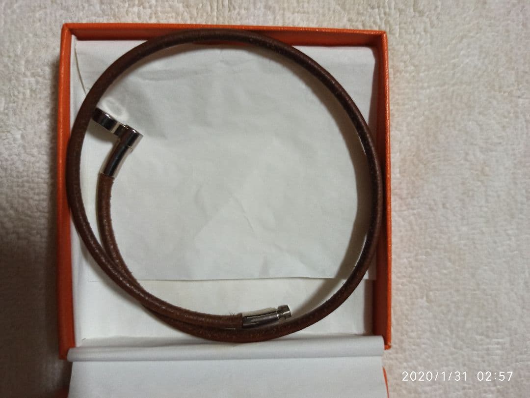 エルメス  チョーカー　ブレスレット　レザー  美品　正規品