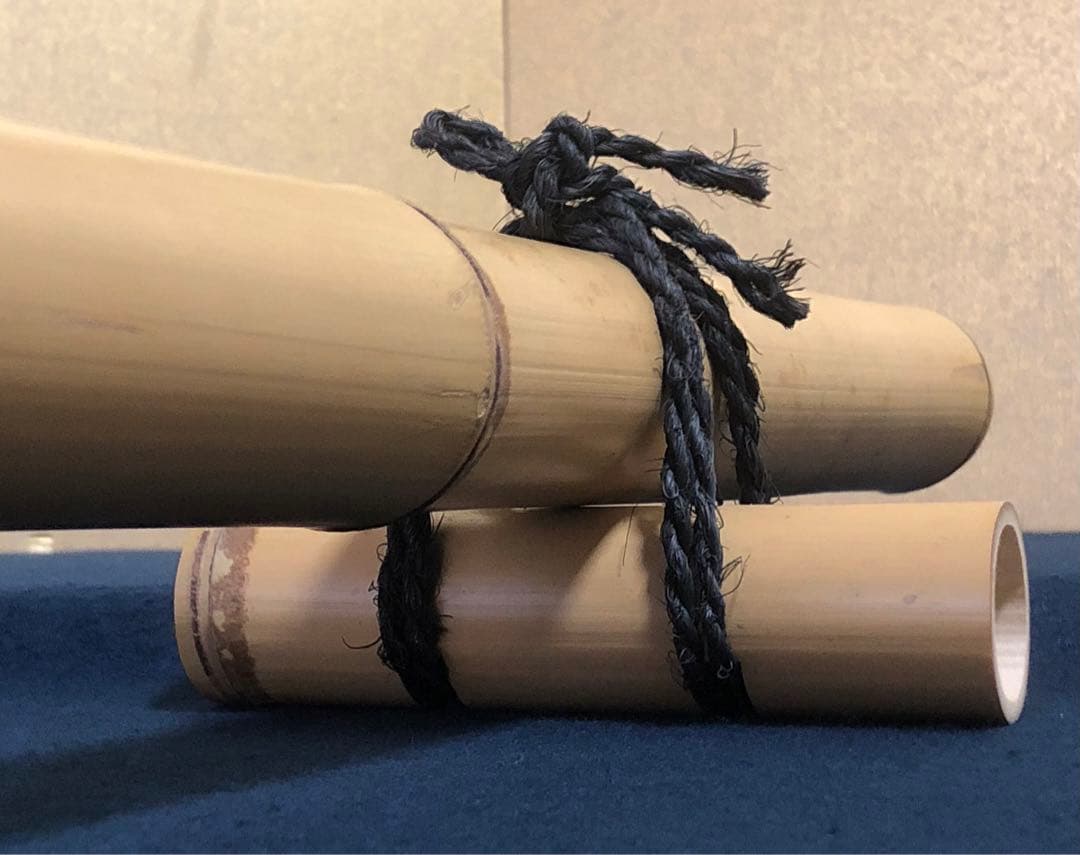《R》茶道具 竹製 結界 仕切 全長約92㎝　 1f