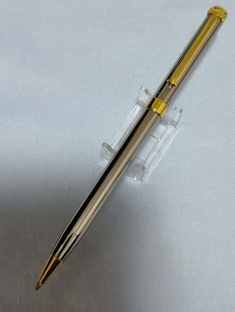 【美品】Tiffany & Co. Tクリップボールペン シルバー＆ゴールド
