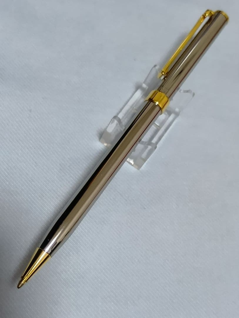【美品】Tiffany & Co. Tクリップボールペン シルバー＆ゴールド