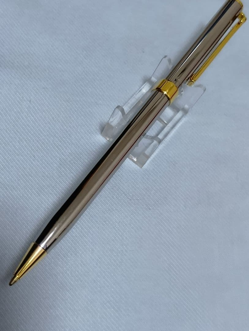 【美品】Tiffany & Co. Tクリップボールペン シルバー＆ゴールド