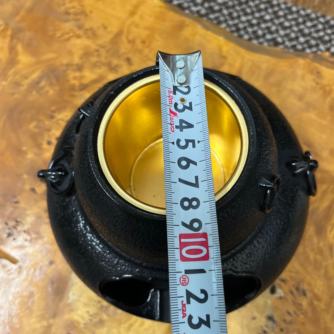 昭和レトロ 南部鉄器 鉄製 鉄器 鋳物 鋳鉄 岩鋳　茶釜 鬼面　風炉釜 置物