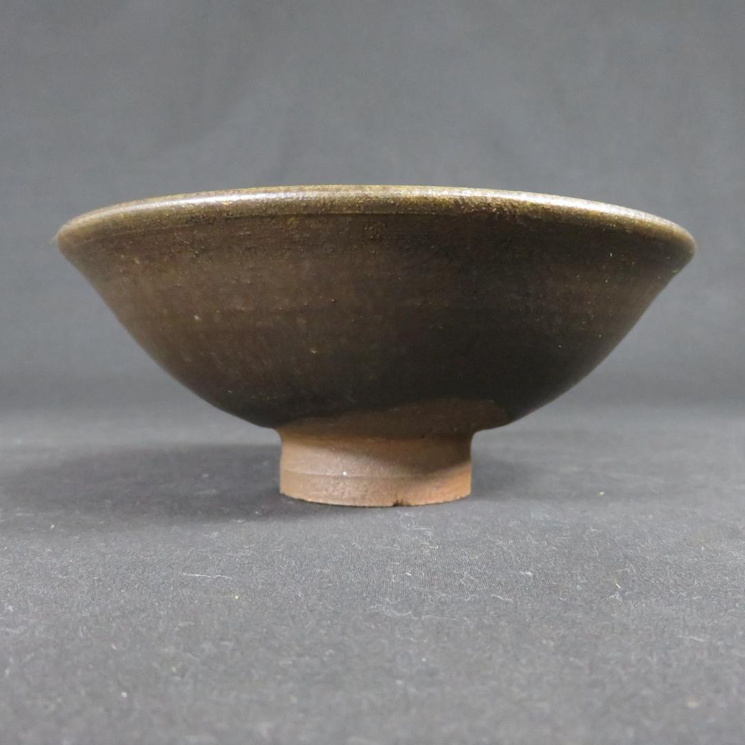 茶碗 平茶碗 鶏竜山窯 義弦 木箱 共箱 抹茶碗 茶器 茶道具 茶の湯