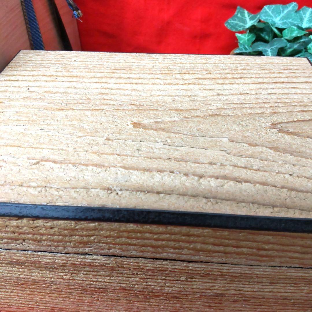 茶道具☆　平安　鳳斉　砂摺　黒柿縁　茶箱　　共箱　未使用保管品