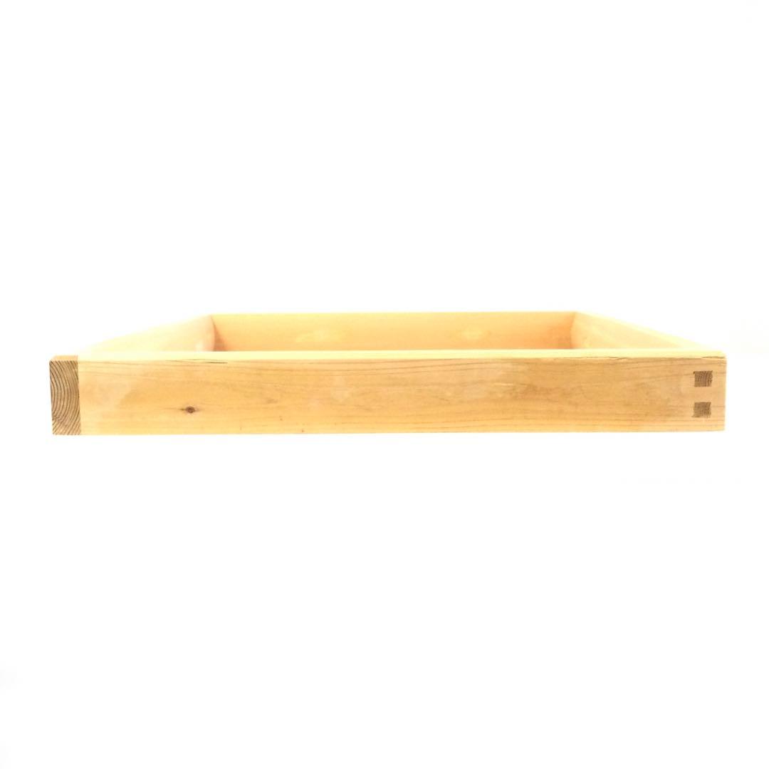 茶道具 大炉用 炉縁 天然木 紙箱付 B822