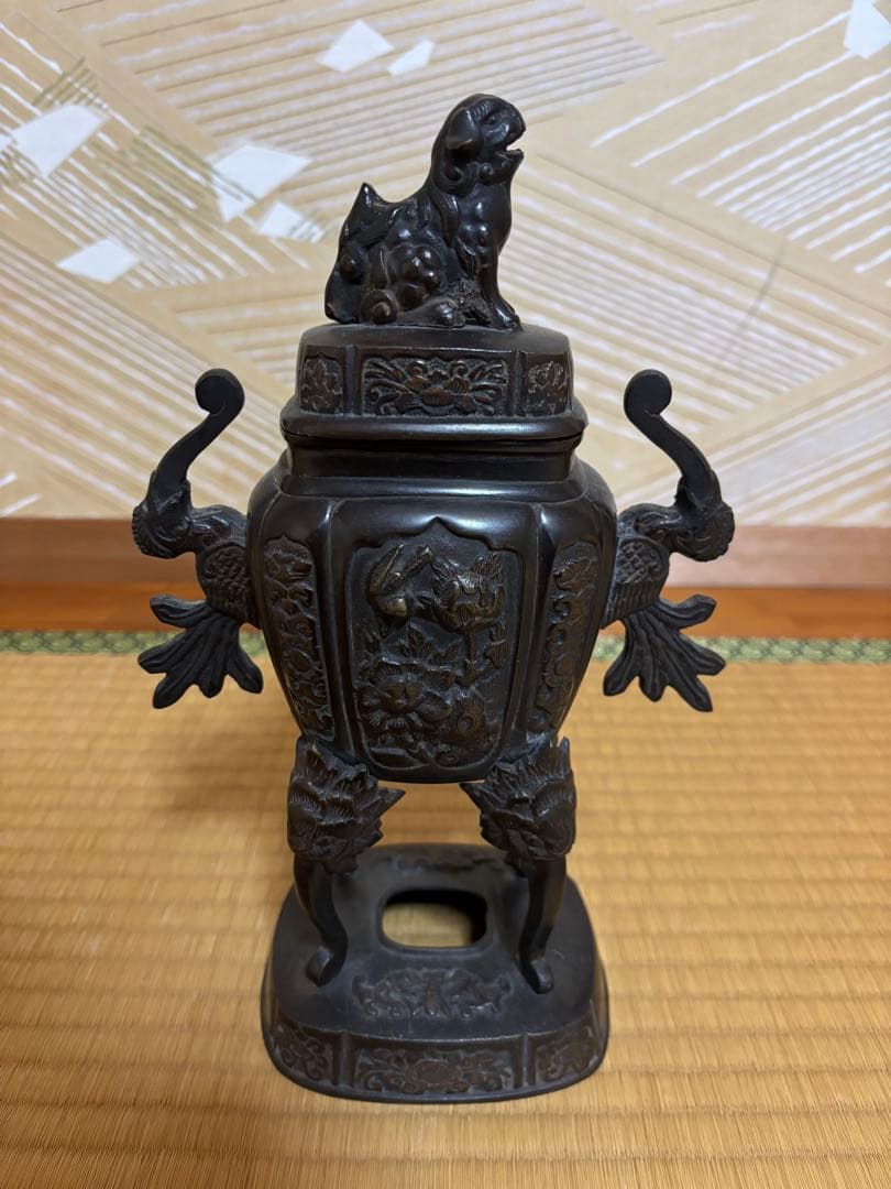 香炉　獅子