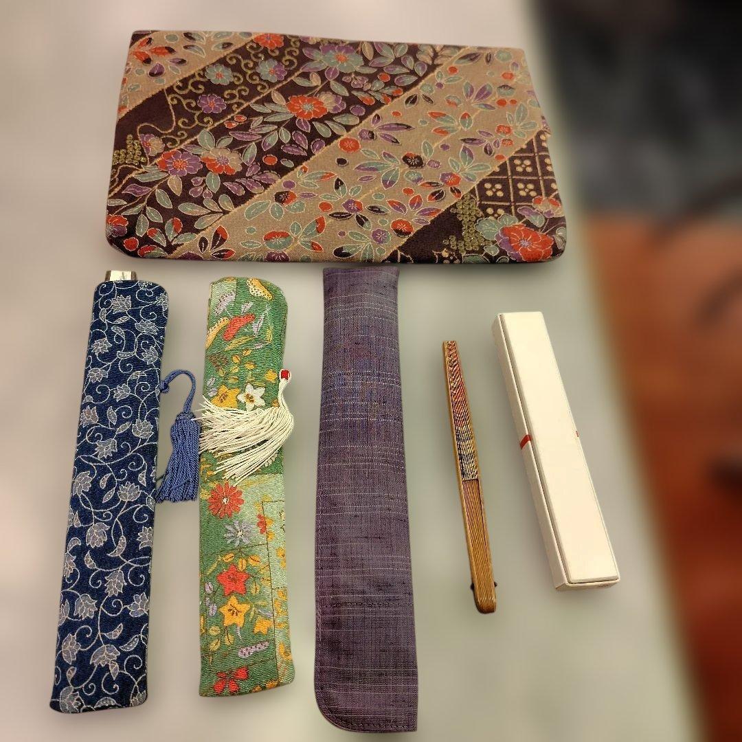 茶道用帛紗と茶道具一式