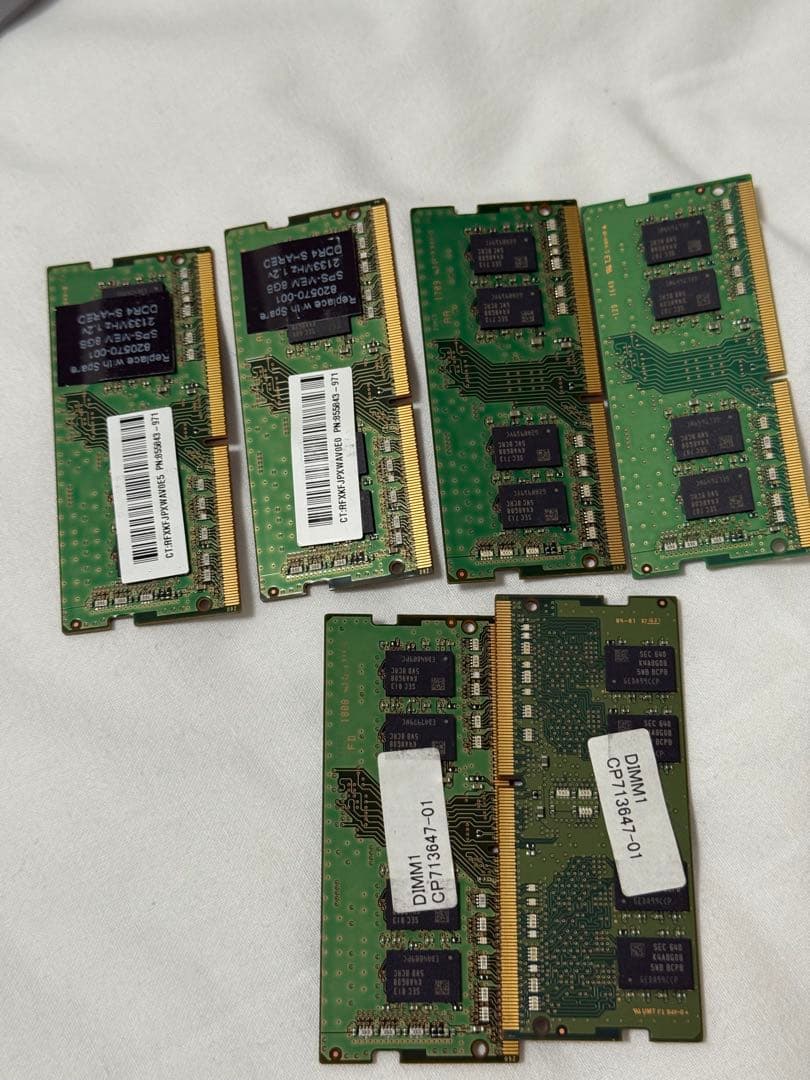 Samsung DDR４8gbメモリー 6枚セット