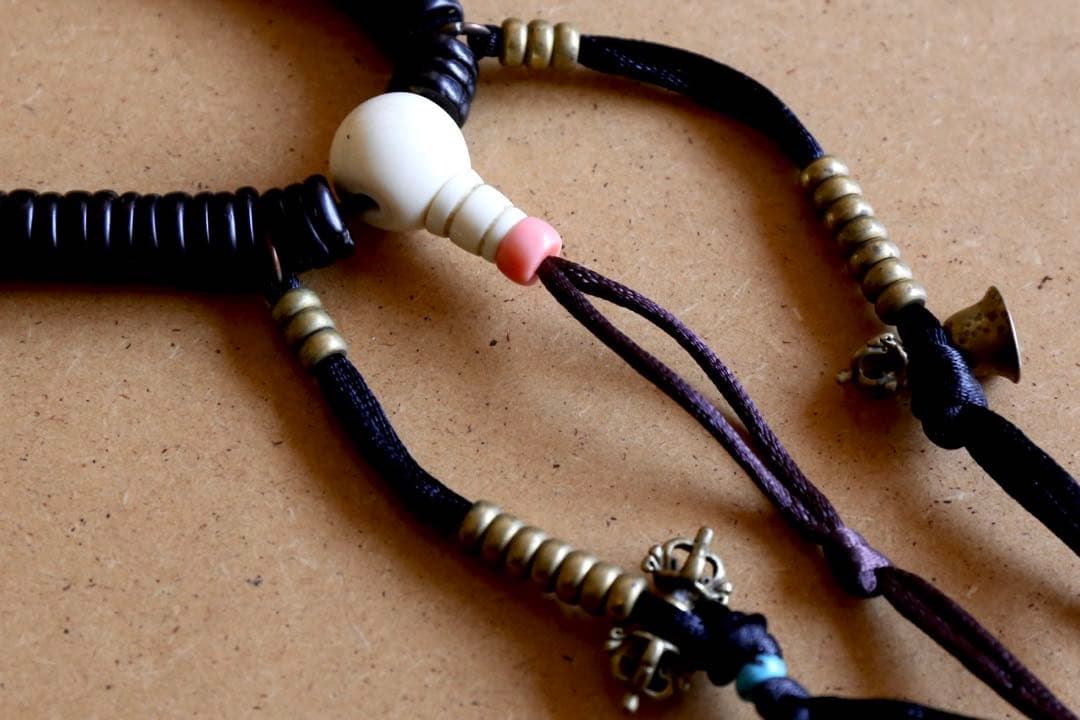 数珠 アンティーク チベット Old Tibetan Mala 椰子