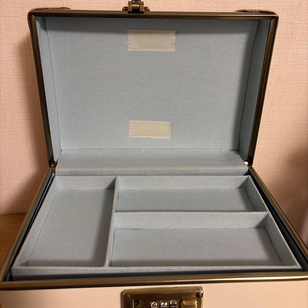 コスメボックス メイクボックス トレンチケース アイボリー
