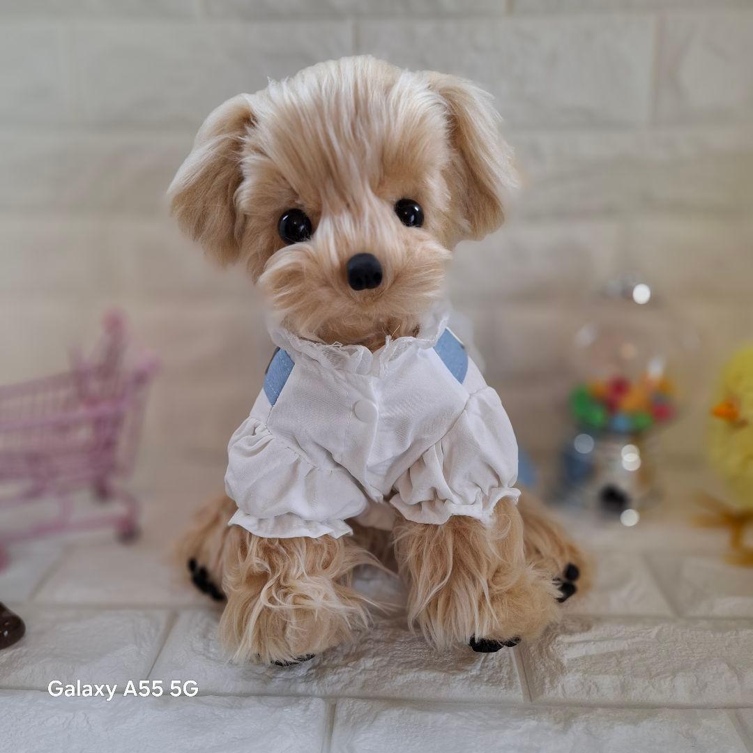 ぬいぐるみ、マルプー、トイプードル、犬、ハンドメイド、リアルサイズ、全身可動
