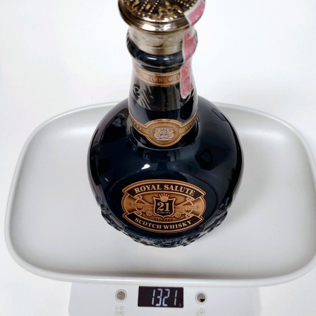 未開栓・箱付★ロイヤルサルート21年 サファイア ウイスキー 青陶器 700ml
