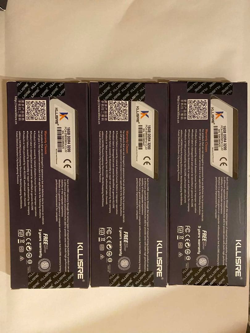 KLLISRE DDR4 メモリ/16GB /3200MHz x3