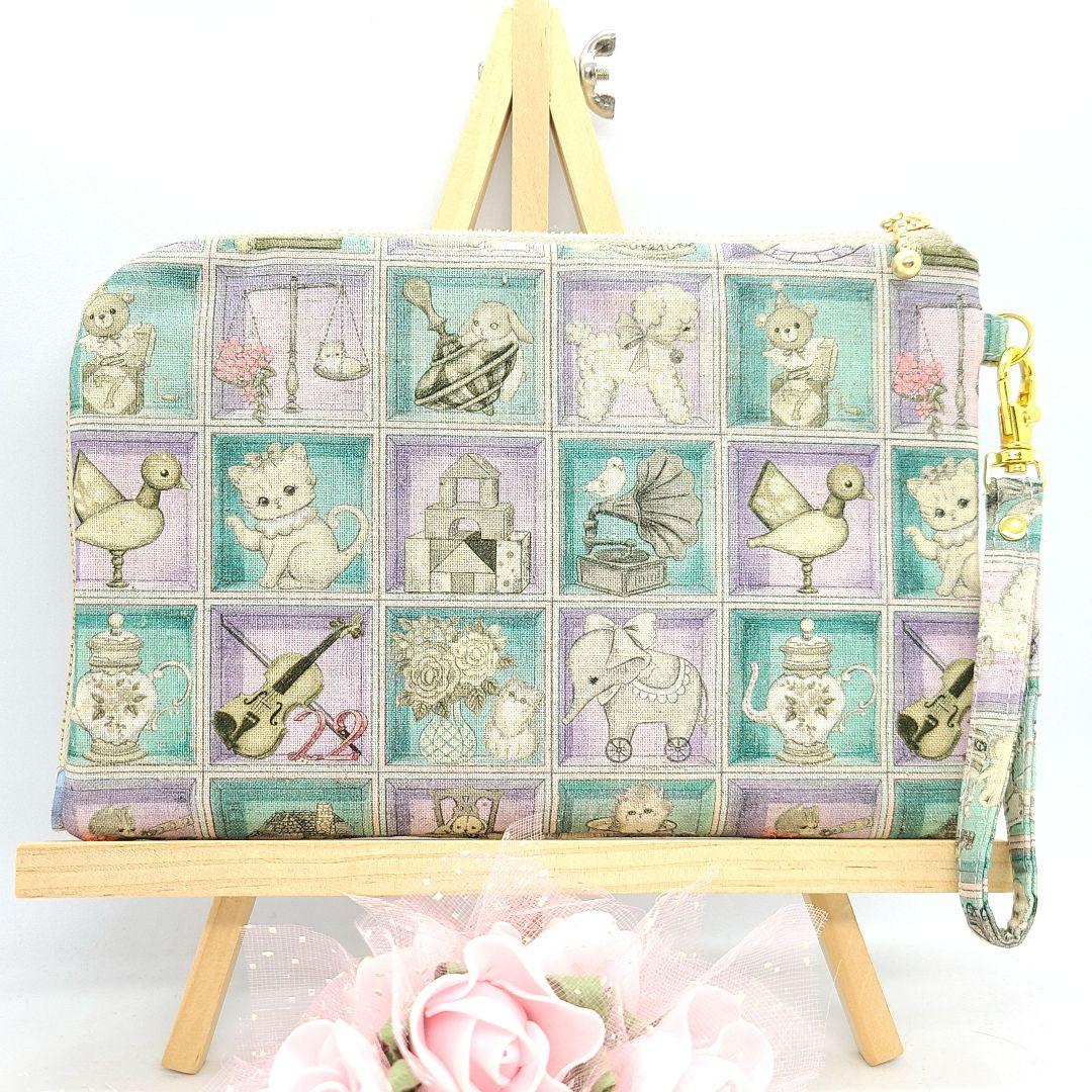 ひめ◎Handmade L字型ファスナーポーチ❣️◎3点セット