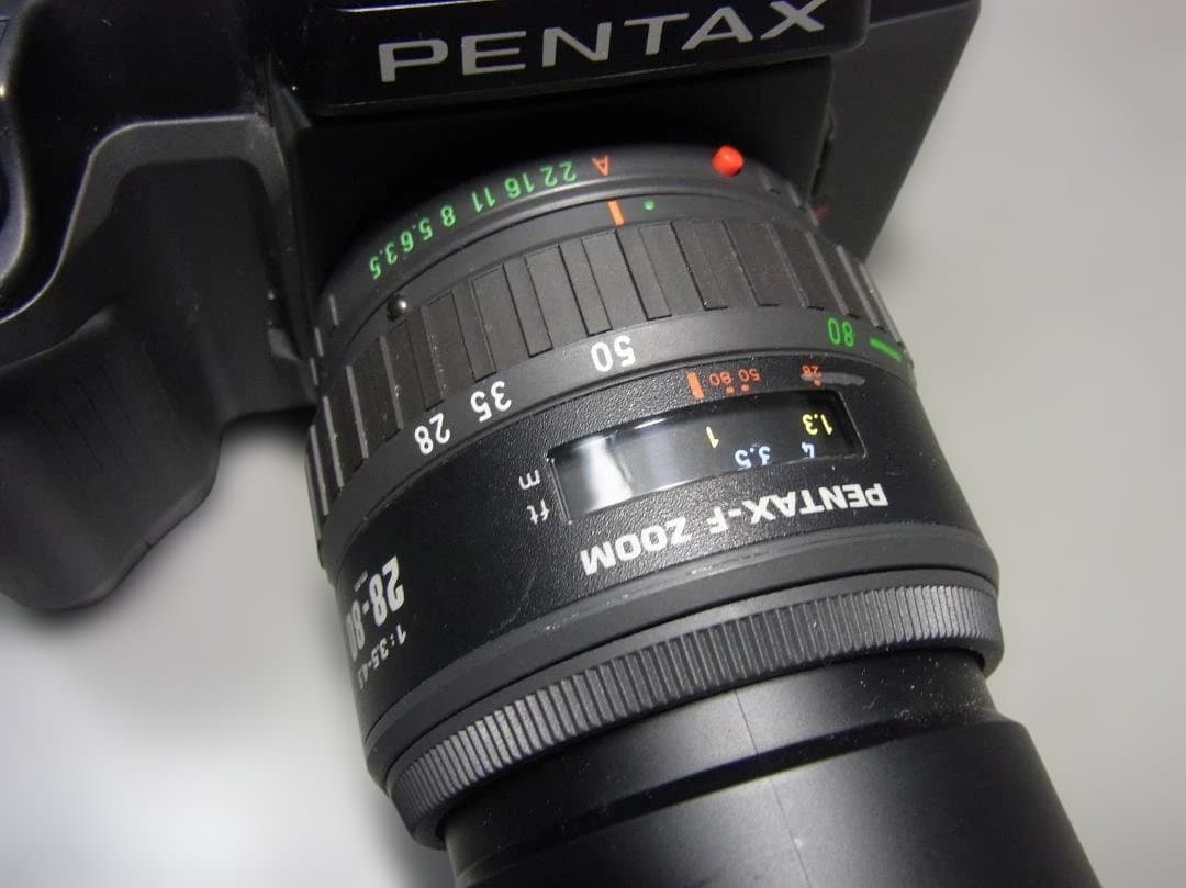 075　PENTAX SF-7 一眼レフカメラ　28-80mmレンズ付き送料込み