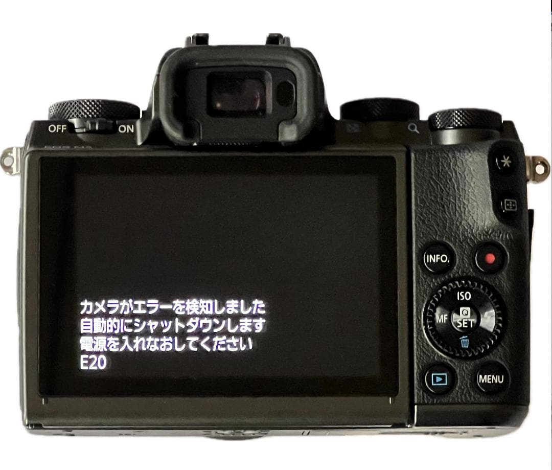 【ジャンク】Canon EOS M5 EF-M15-45mm付 E20エラー