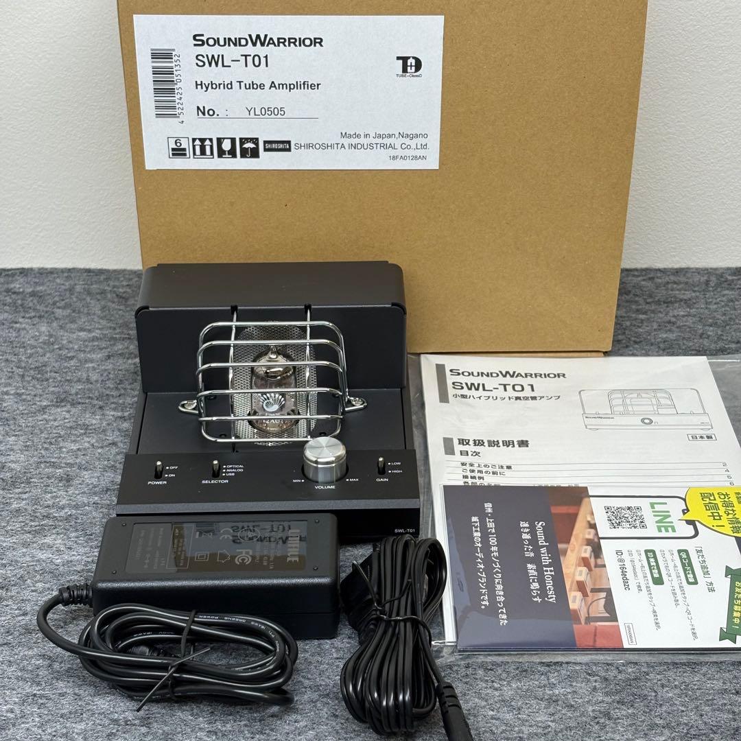 日本製 SOUND WARRIOR SWL-T01 ハイブリッド真空管アンプ