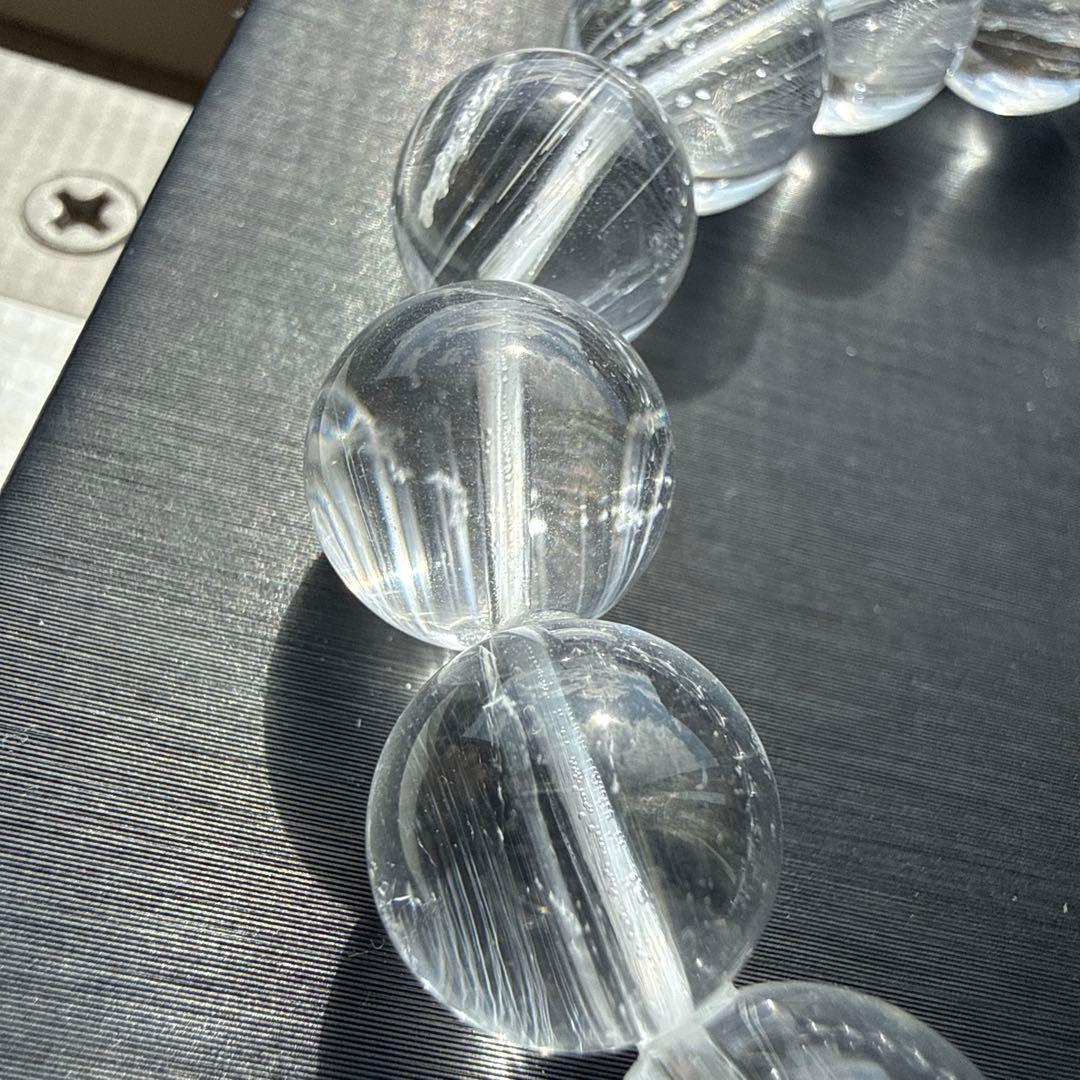 ホワイトニードルトパーズ 12,5mm 17cm