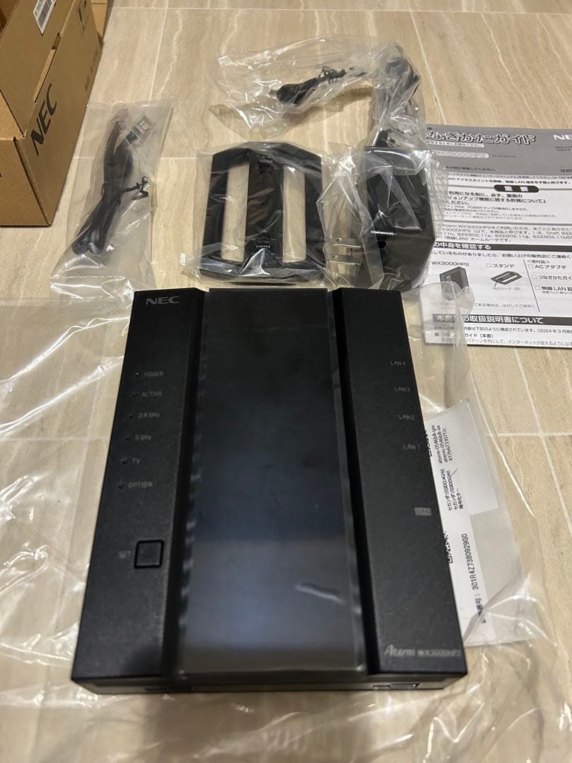 NEC PA-WX3000HP2 無線LANルーター ブラック