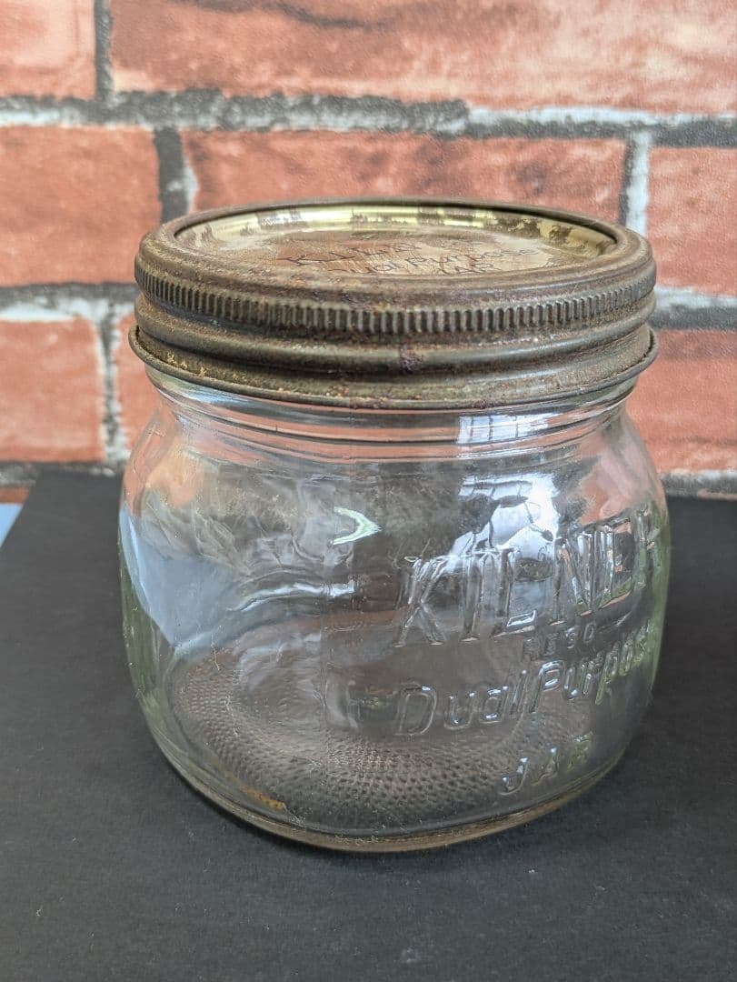 イギリス アンティーク キルナー KILNER ガラスジャー ２本セット