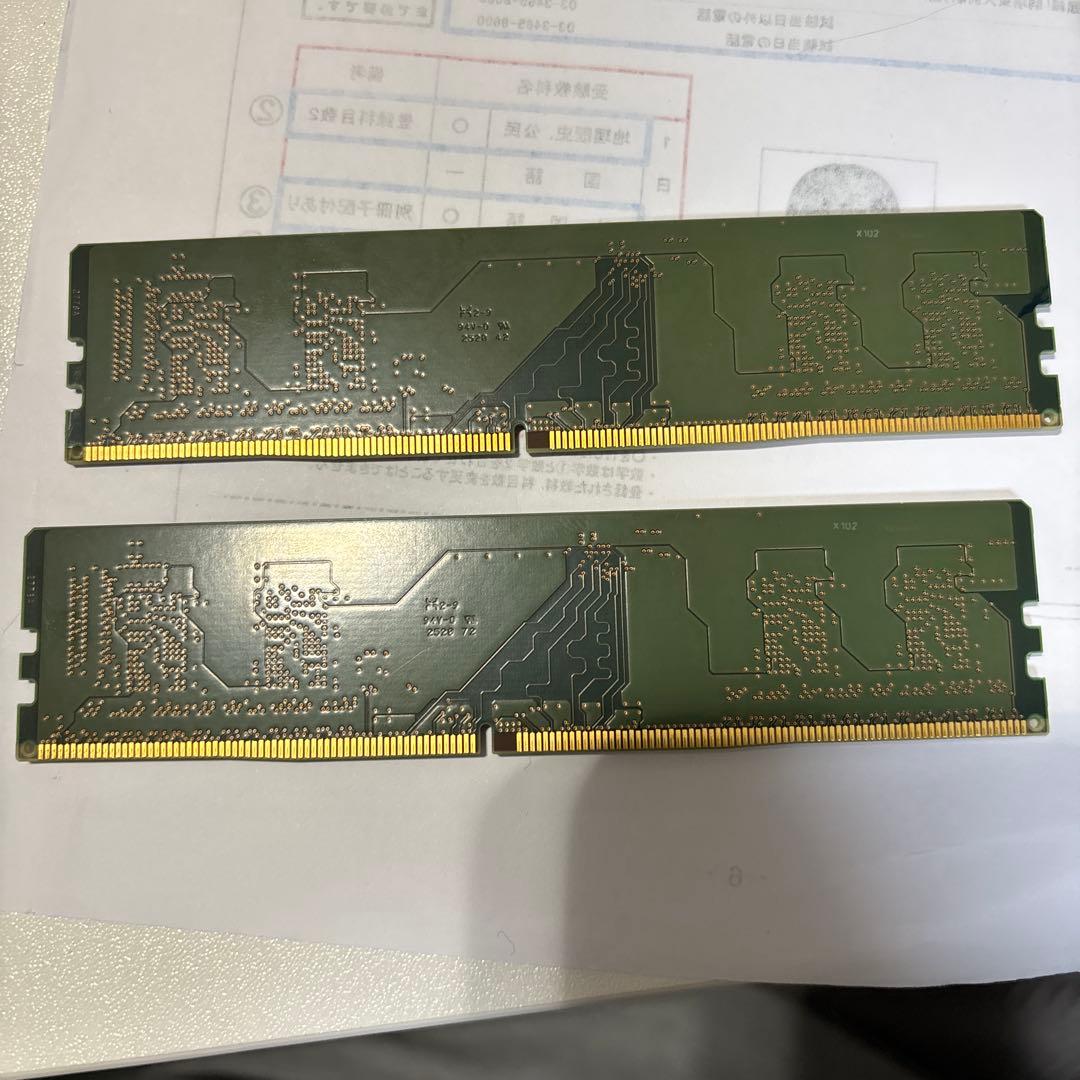 中古 Crutial製 DDR4-3200 8GB×2