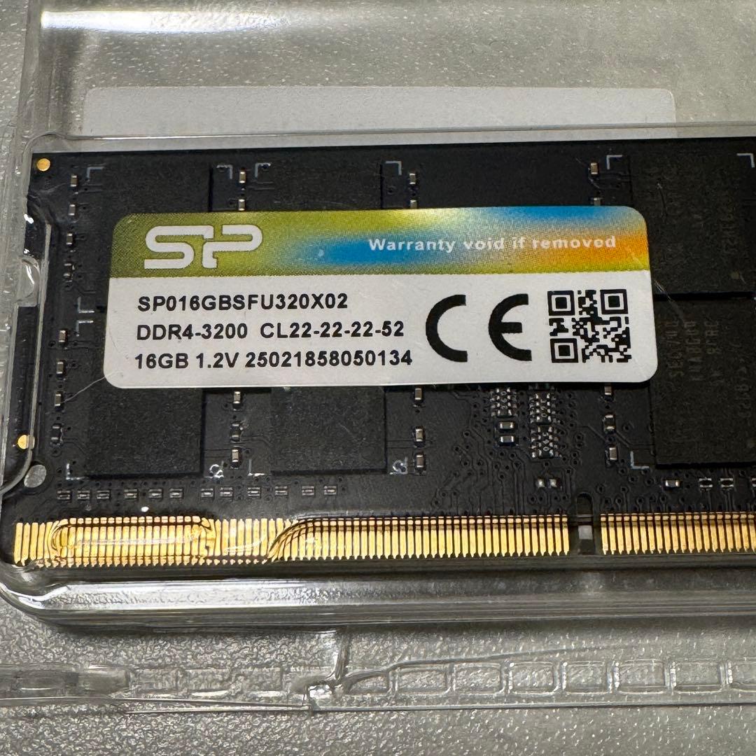 SP 16GB DDR4-3200 メモリ 2枚セット シリコンパワー