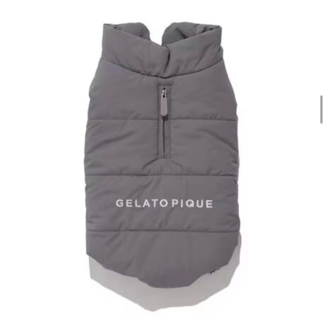 XXL 新品　タグ付gelato pique【CAT&DOG】中綿ベスト　グレー