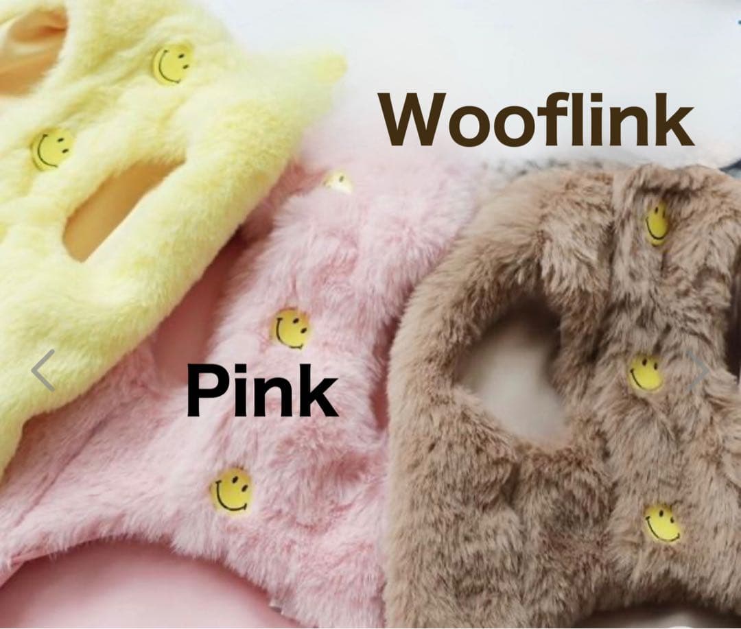 Wooflink ピンク ファーコート　サイズ2