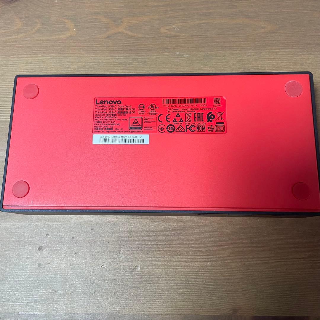その他 Lenovo ThinkPad USB-C Dock Gen2