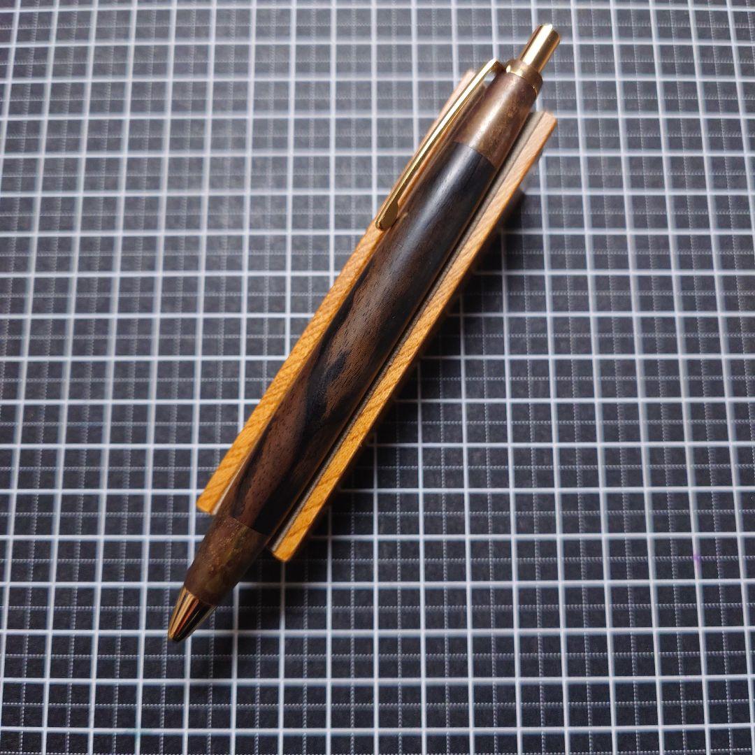 野原工芸　斑紋孔雀　特上黒柿　スタンダード　斑紋金具